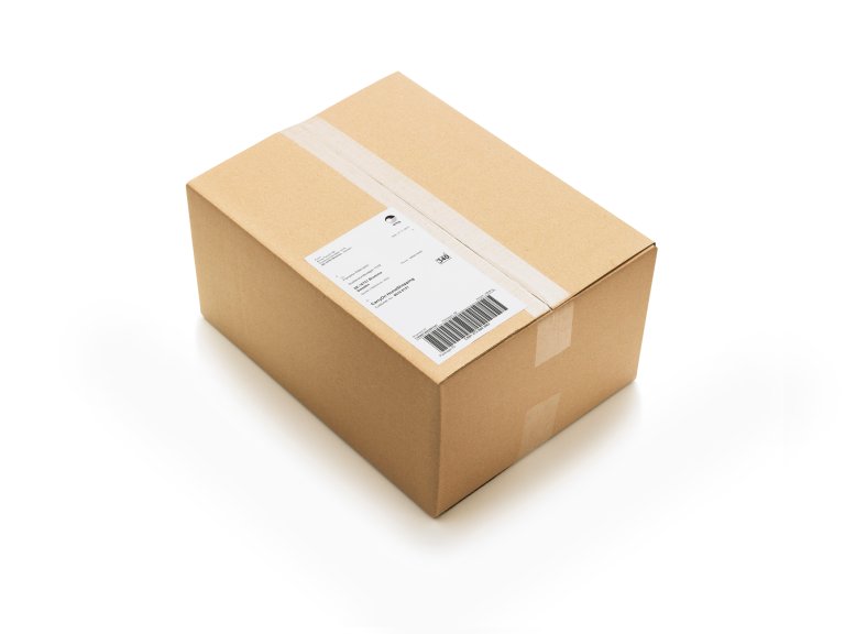 cardboard-box-with barcode-label